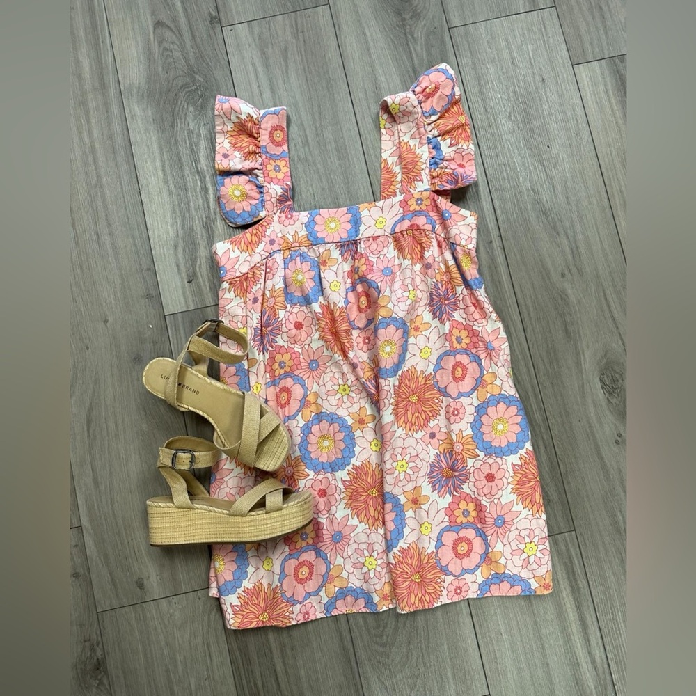 Tuckernuck Floral Pink and Blue Dress